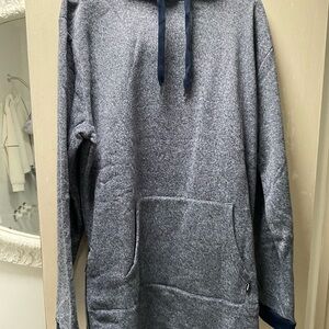 Women Blue Hoodie Dress XL